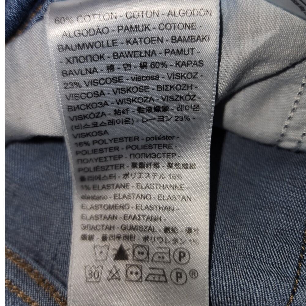 Levi's Skinny Distressed Raw Hem Denim Jeans 711 Size 31 - Picture 8 of 8